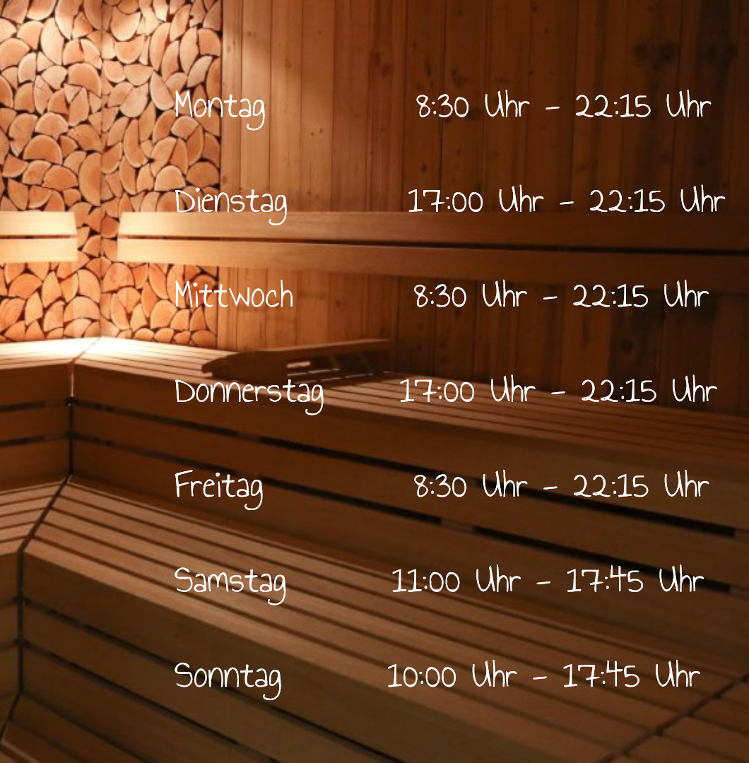 Sauna & Dampfbad Öffnungszeiten
